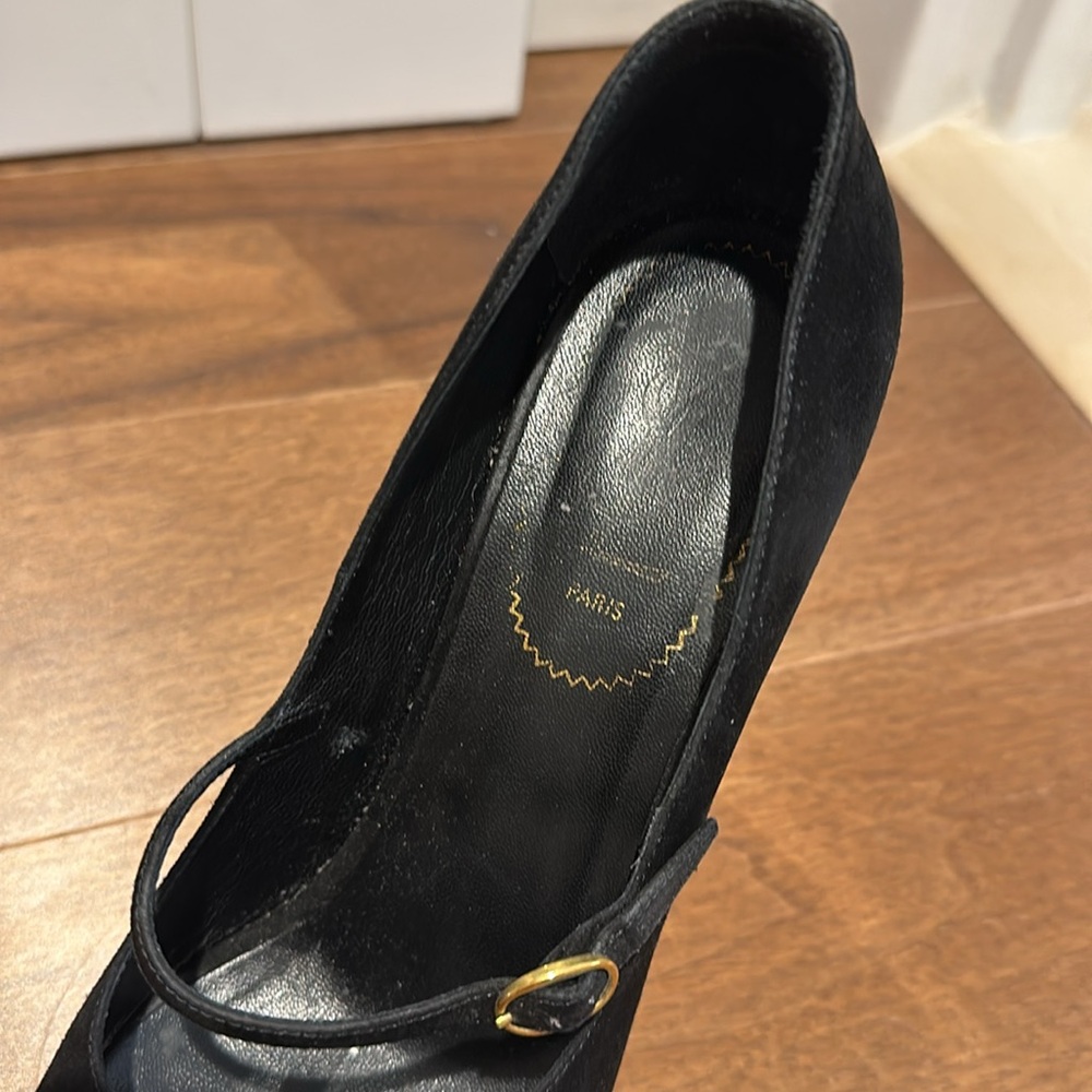 Authentic Saint Laurent Suede platform shoes - Picture 6 of 11